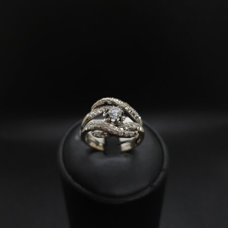 anello oro 18kt con diamanti